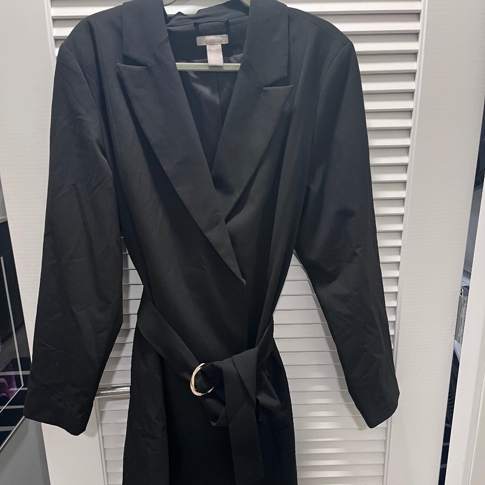 belted coat dress